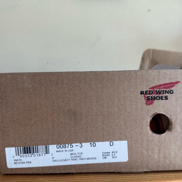 NWT Red Wing Men’s Moc 6-Inch Boot - Size 10 - Picture 6 of 7